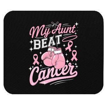 Discover My Aunt Beat Cancer Breast Cancer Awareness Mouse Pads