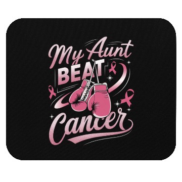 Discover My Aunt Beat Cancer Breast Cancer Awareness Mouse Pads