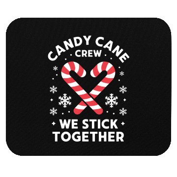 Discover Christmas Candy Cane Heart We Stick Together Mouse Pads