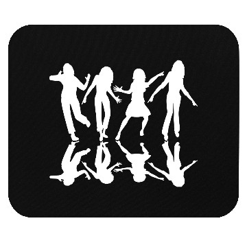 Discover Four women dancing shadow reflection silhouette Mouse Pads