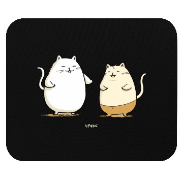 Discover Chubby Cat Friends Mouse Pads