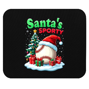 Discover Santa's Sporty Christmas Mouse Pads