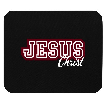Discover Letterman Jesus Christ Mouse Pads