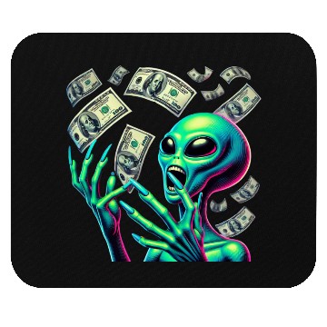 Discover Alien Money Splash Mouse Pads