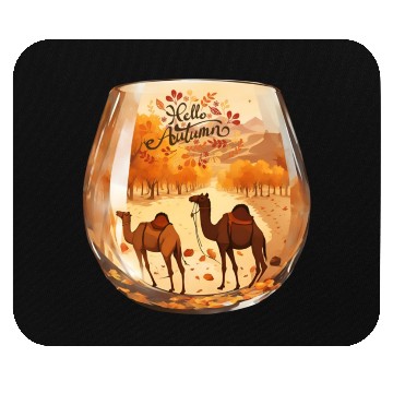 Discover Hello Autumn unique design. Mouse Pads