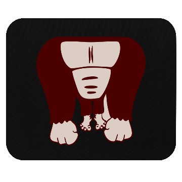 Discover Funny Gorilla Body Without Head Halloween Cost Mouse Pads