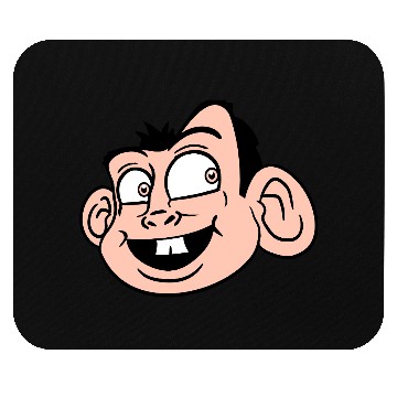 Discover Monkey Face Sweet Cute Little Head Laughs Happy Mouse Pads