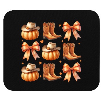 Discover Bow Pumpkin Mouse Pads