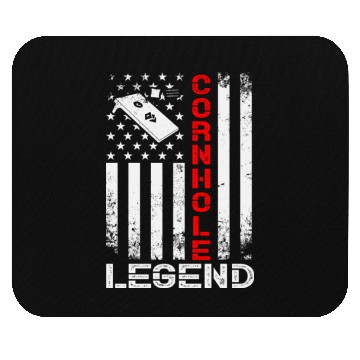Discover Cornhole Legend US American Flag Mouse Pads