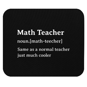 Discover Math Teacher Funny Dictionary Definition Mouse Pads