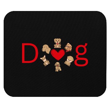 Discover dog lovers Mouse Pads