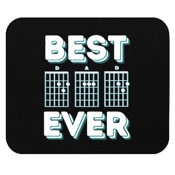 Discover Best Dad Ever Guitar Notes Mouse Pads