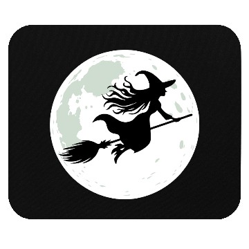Discover Moonlight Witch Flight Mouse Pads