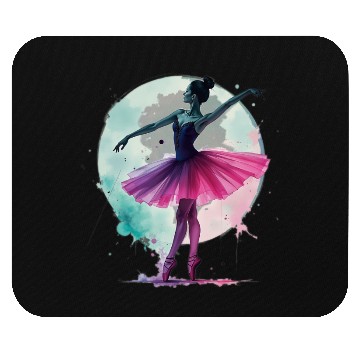 Discover Ballerina Watercolor Mouse Pads