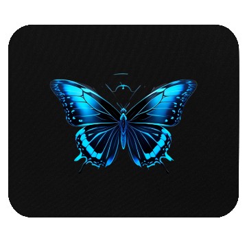 Discover Celestial Blue Butterfly Mouse Pads