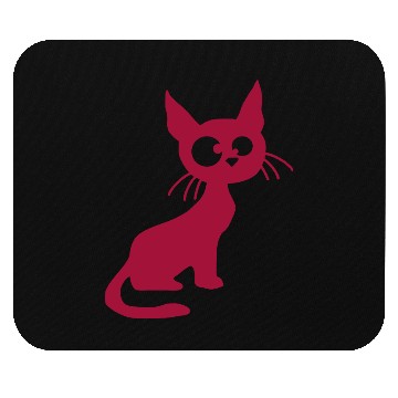 Discover Crazy Cat Squinting Funny Eyes Grimace Fun Cartoon Mouse Pads