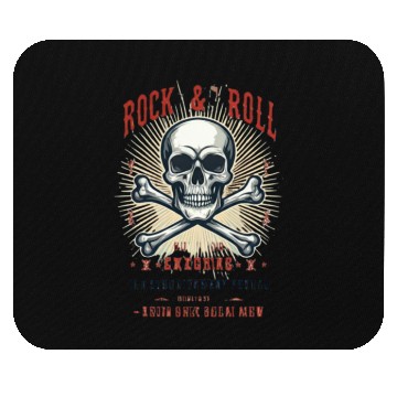 Discover Skull Festival Flyer Mouse Pads
