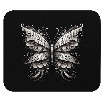 Discover Butterfly and music. Mouse Pads