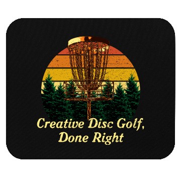 Discover Creative Disc Golf Done Motivational Quote Golfer Mouse Pads