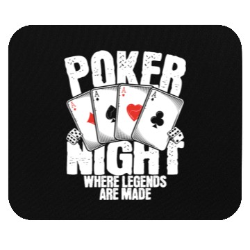 Discover Poker Night Where Legends Are Made Mouse Pads