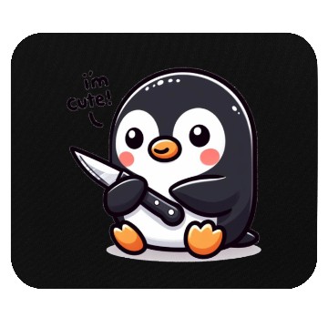 Discover Penguin I'm Cute! Mouse Pads