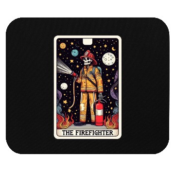 Discover Tarot Card Collection - The Firefighter Mouse Pads