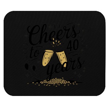 Discover cheers to 40 years Mouse Pads 40th Birthday gift