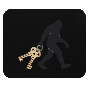 Discover Realistic Bigfoot Silhouette Mouse Pads Sasquatch