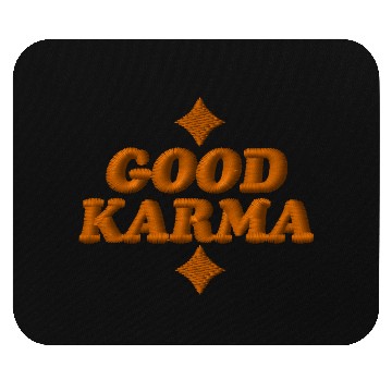 Discover Good Karma embroidered Mouse Pads
