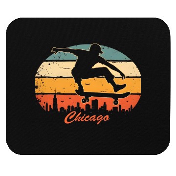 Discover Chicago Skater Mouse Pads