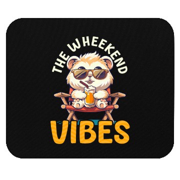 Discover Guinea Pig The Wheekend Vibes Mouse Pads