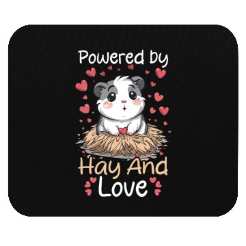 Discover Guinea Pig Powered By Hay And Love Mouse Pads