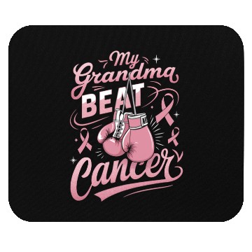 Discover My Grandma Beat Cancer Breast Cancer Awareness Mouse Pads