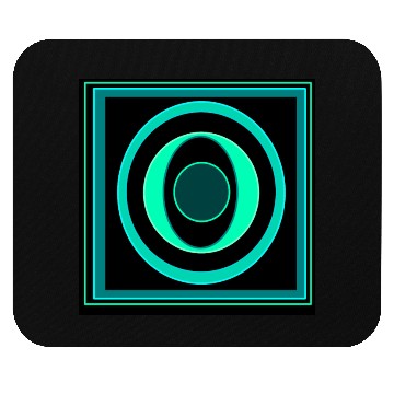 Discover Geometrical green shapes Mouse Pads