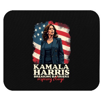 Discover Kamala Harris Breaking Barriers Inspiring Change Mouse Pads
