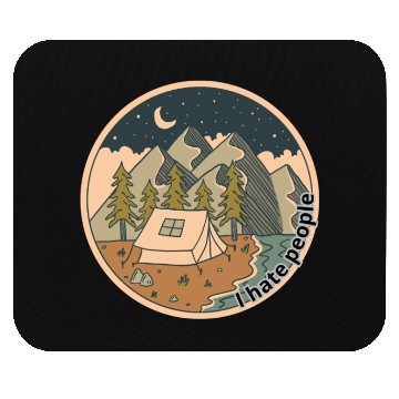Discover I hate people CampingVibes Mouse Pads