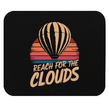 Discover Reach For The Clouds Hot Air Balloon Inspiration Mouse Pads