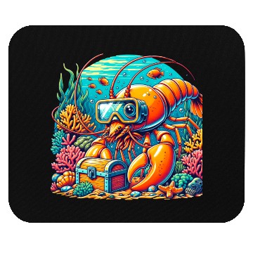 Discover Shrimp Exploration-Underwater Adventure Mouse Pads