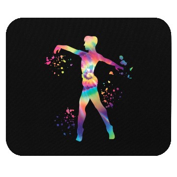 Discover Ballet Dancer Colorsplash Man Ballerino Mouse Pads