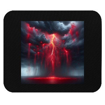 Discover Grey Stormy Evening Mouse Pads