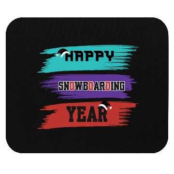 Discover Happy Snowboarding Year Winter Mouse Pads
