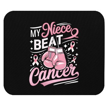 Discover My Niece Beat Cancer Breast Cancer Awareness Mouse Pads