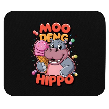 Discover Moo Deng Hippo Mouse Pads