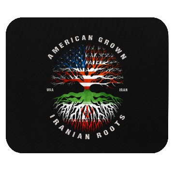 Discover American Grown Iranian Roots Iran Flag Mouse Pads