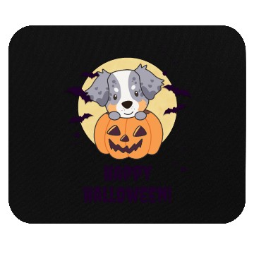 Discover Australian Shepherd In Pumpkin Cute Happy Mouse Pads