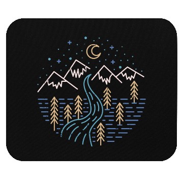 Discover Moonlight River Mouse Pads