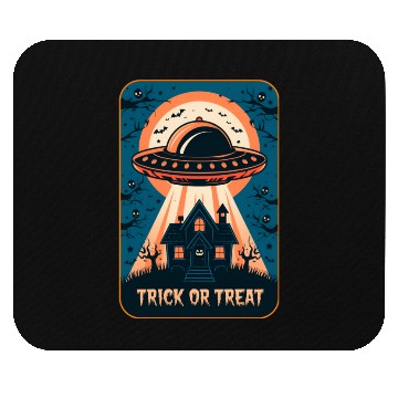 Discover Trick or treat/Space Halloween Mouse Pads
