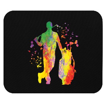 Discover Golfer Colorsplash Kids Miniature Golf Mouse Pads