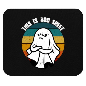 Discover This Is Boo Sheet Ghost Retro Halloween Mouse Pads