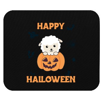 Discover Sheep In Pumpkin Cute Sheep Happy Halloween Mouse Pads